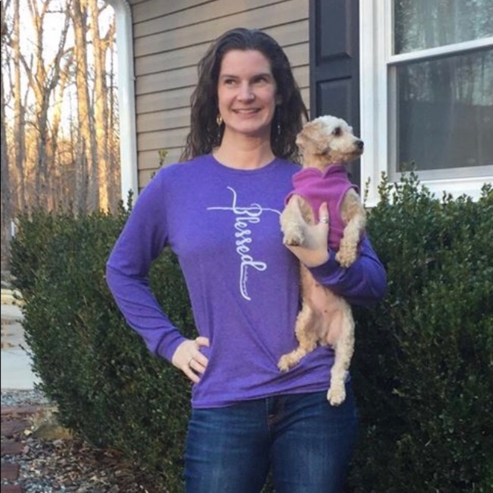 Super soft long sleeved blessed tee